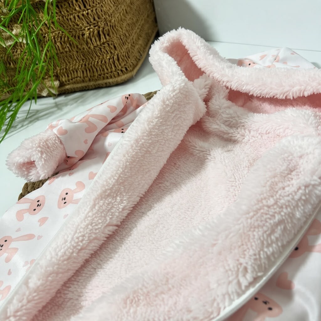 PINK BUNNY - Padded Hooded Jumpsuit