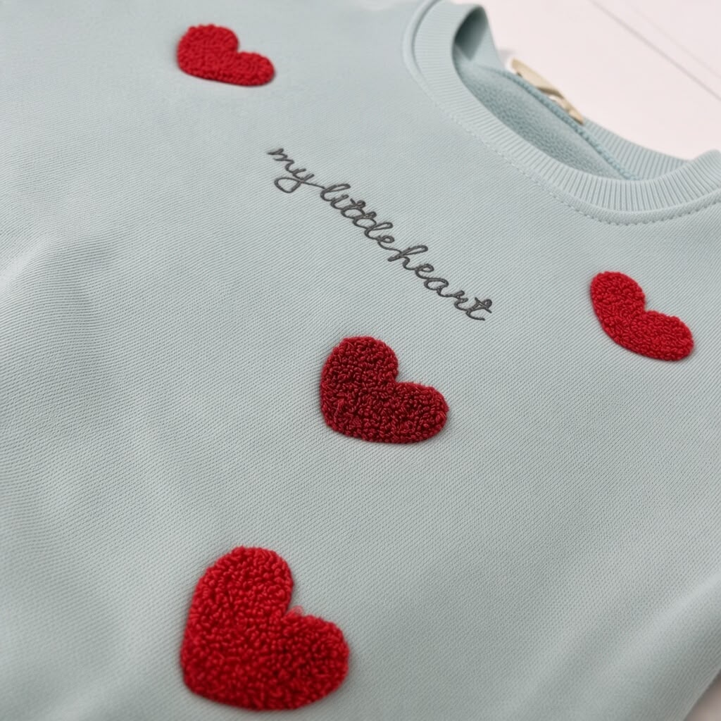 MY LITTLE HEART - Fleece Sweatshirt Set (Mint)