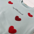 MY LITTLE HEART - Fleece Sweatshirt Set (Mint)