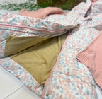 BLOOM BEAR - Floral Puffer Coat with Scarf
