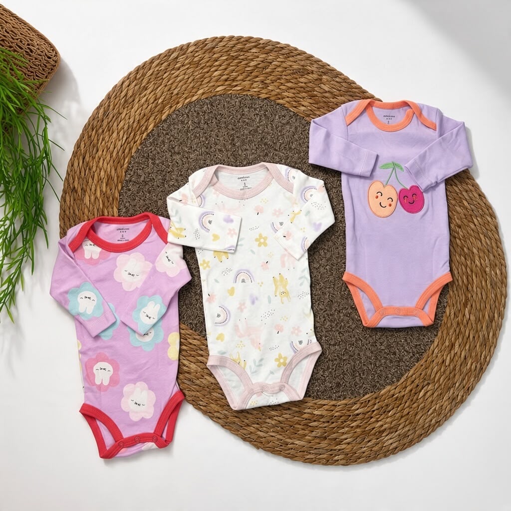 CHERRY BUNNY Long Sleeve Bodysuits