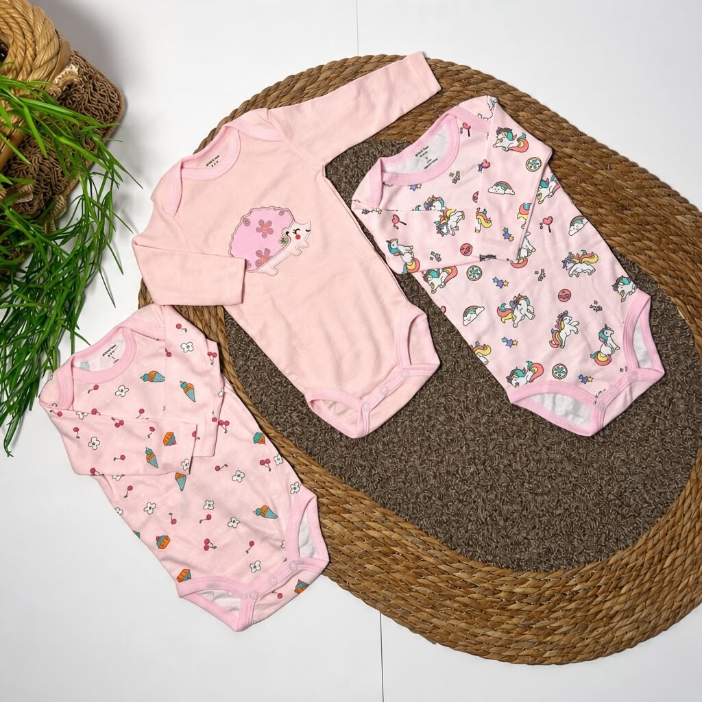 PINK DREAM Long Sleeve Bodysuits