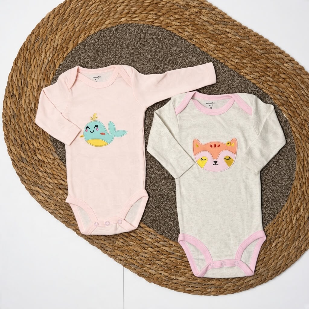 ANIMAL FRIENDS Long Sleeve Bodysuits