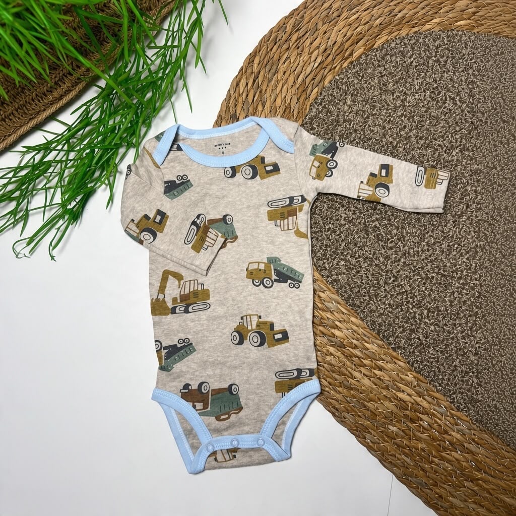 TINY BUILDER Long Sleeve Bodysuits