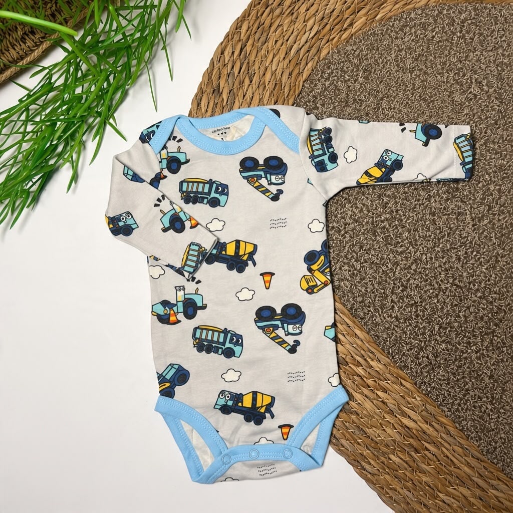 TINY BUILDER Long Sleeve Bodysuits